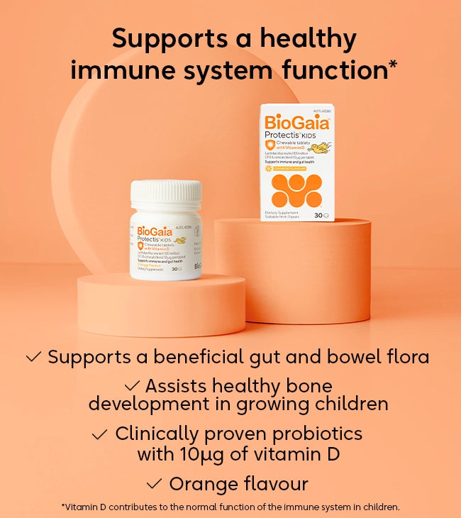 BioGaia Protectis Kids Chewable Tablets with Vitamin D